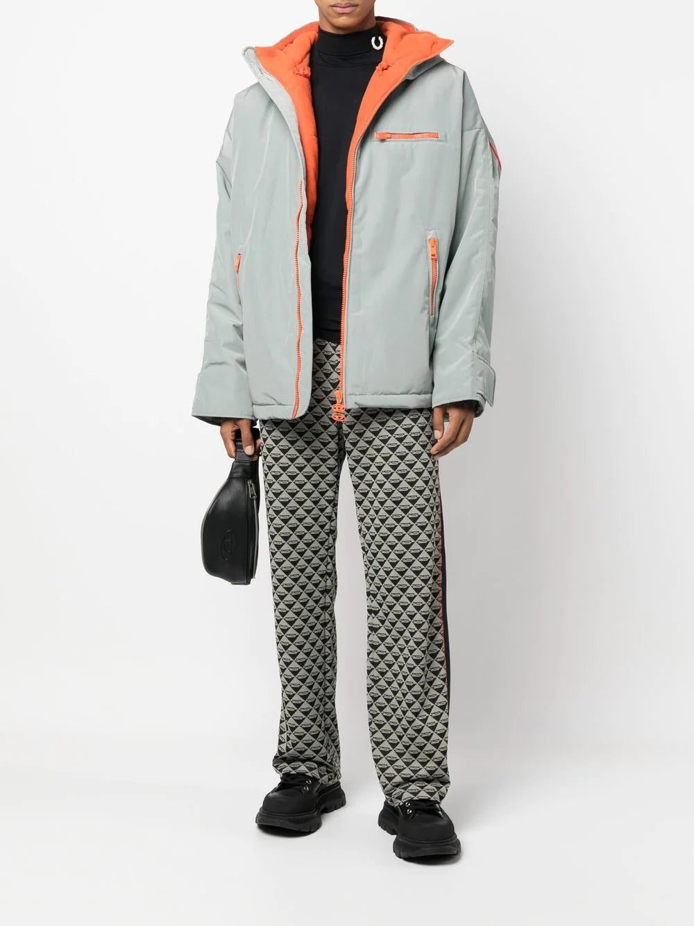 Diesel geometric-pattern straight-leg trousers - Image 2