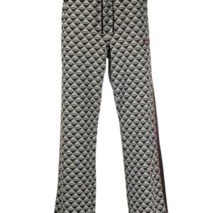 Diesel  geometric-pattern straight-leg trousers