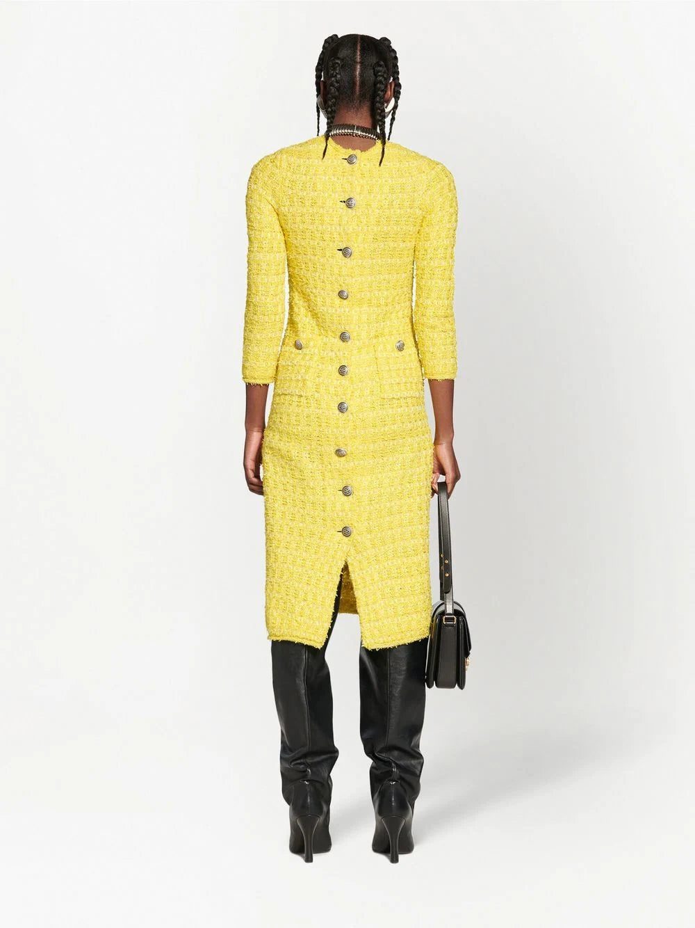 Balenciaga woven midi pencil dress - Image 4