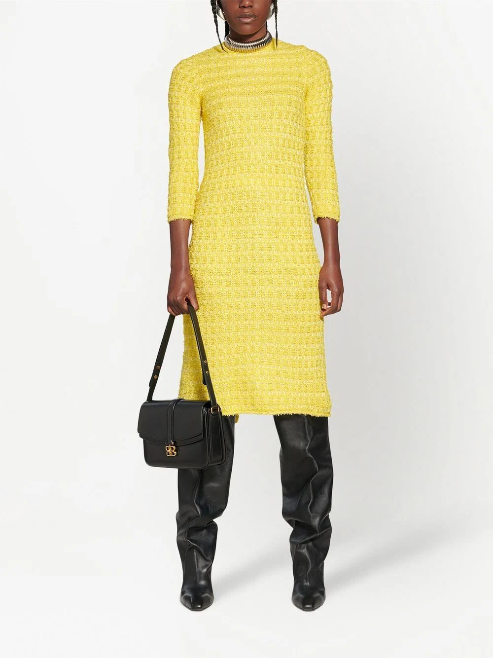 Balenciaga woven midi pencil dress - Image 3