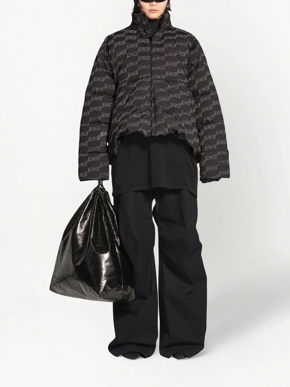 Balenciaga C-Shape logo-print puffer jacket - Image 2