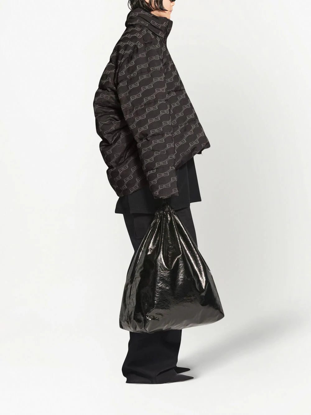 Balenciaga C-Shape logo-print puffer jacket - Image 3