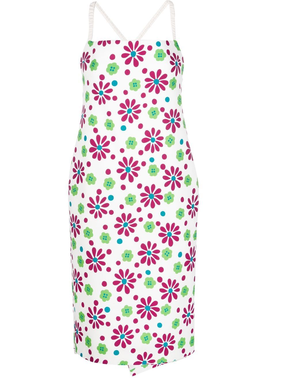 Saint Laurent floral-print knee-length dress