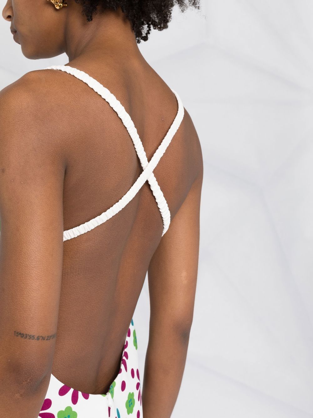 Saint Laurent floral-print knee-length dress - Image 3