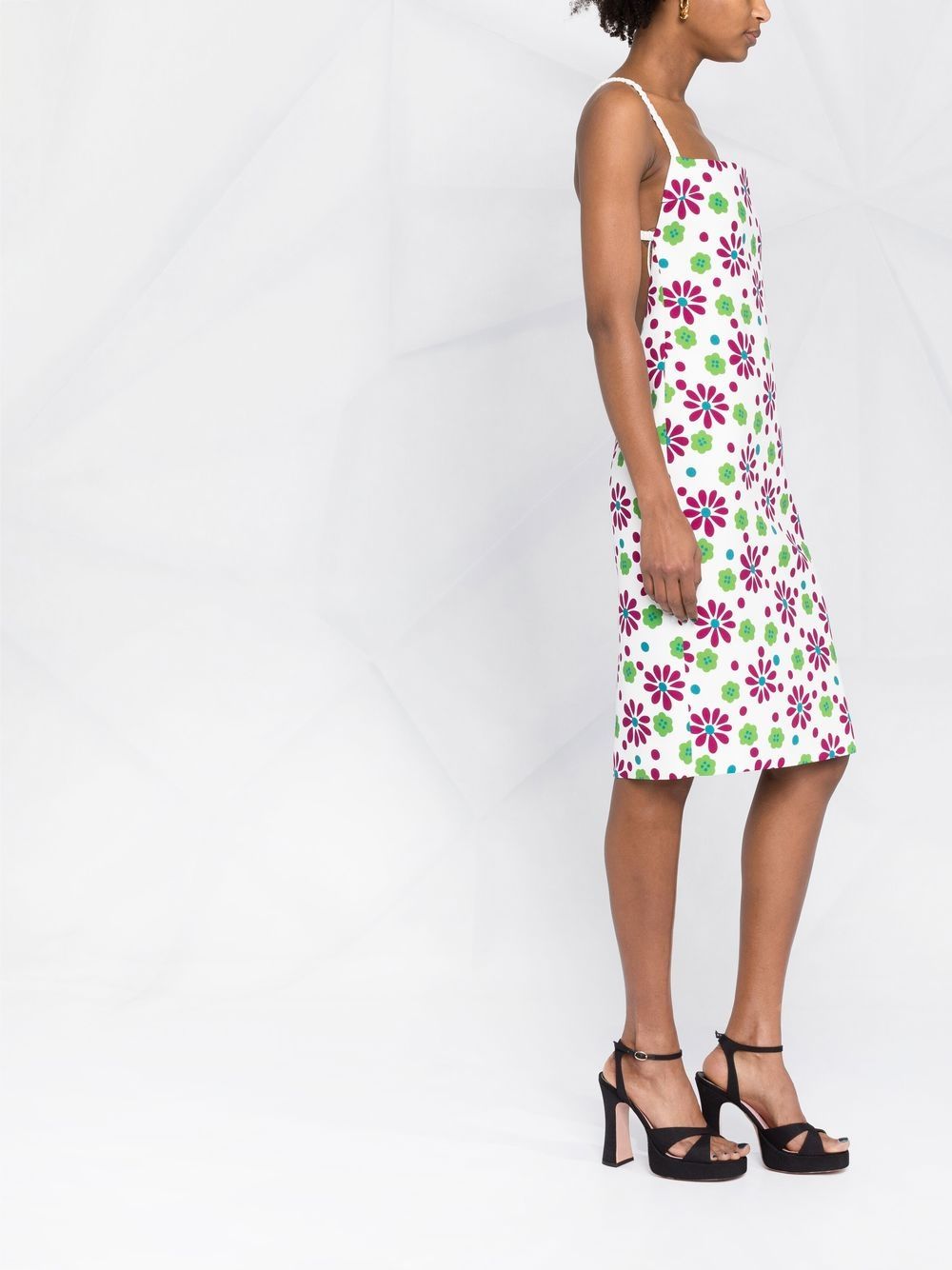 Saint Laurent floral-print knee-length dress - Image 4
