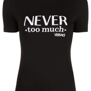 Versace  slogan-print short-sleeve T-shirt