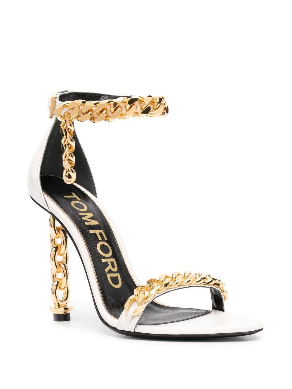 TOM FORD chain-link detailed 105mm heel sandals - Image 4