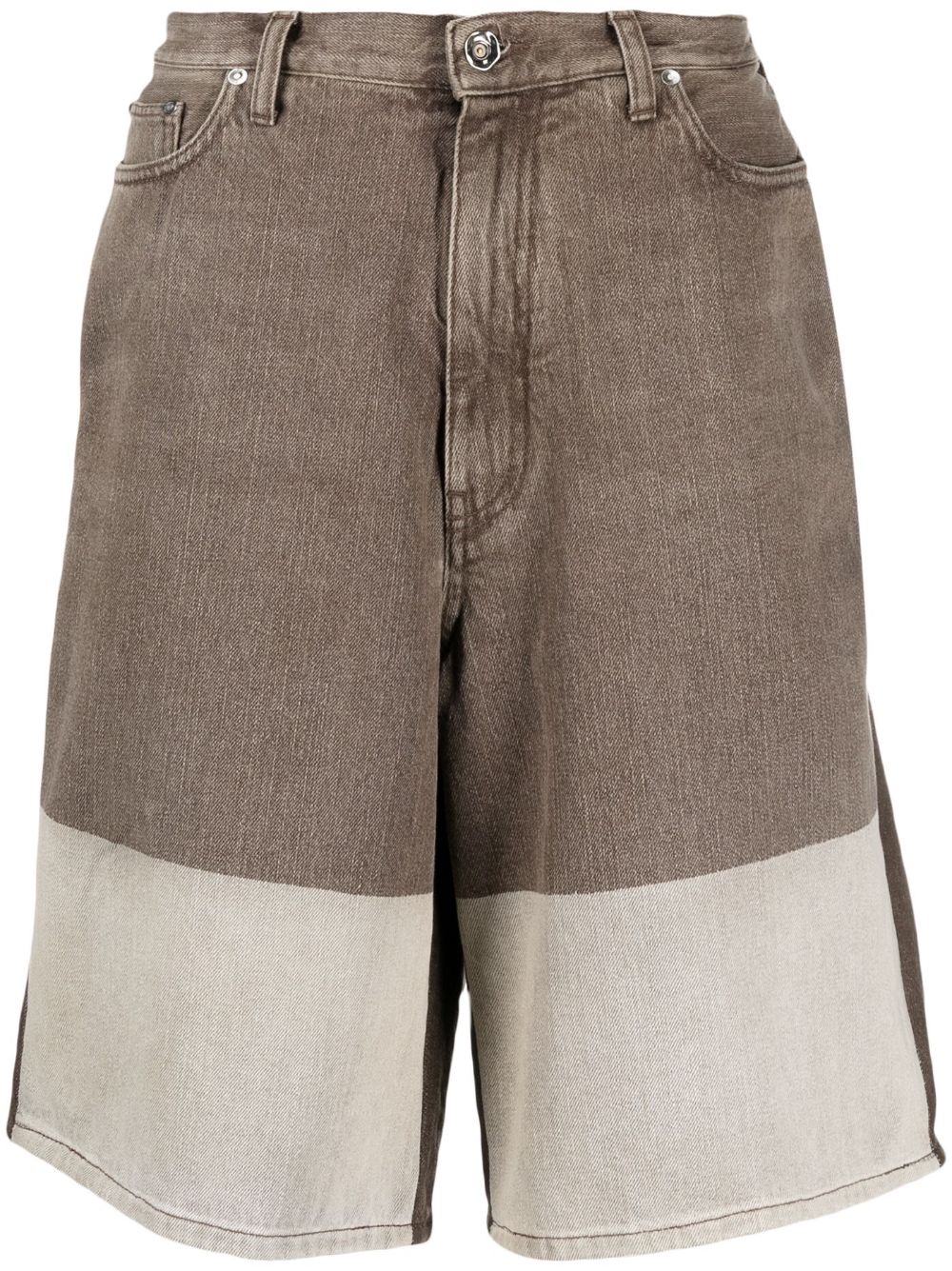 Off-White high-waisted denim shorts