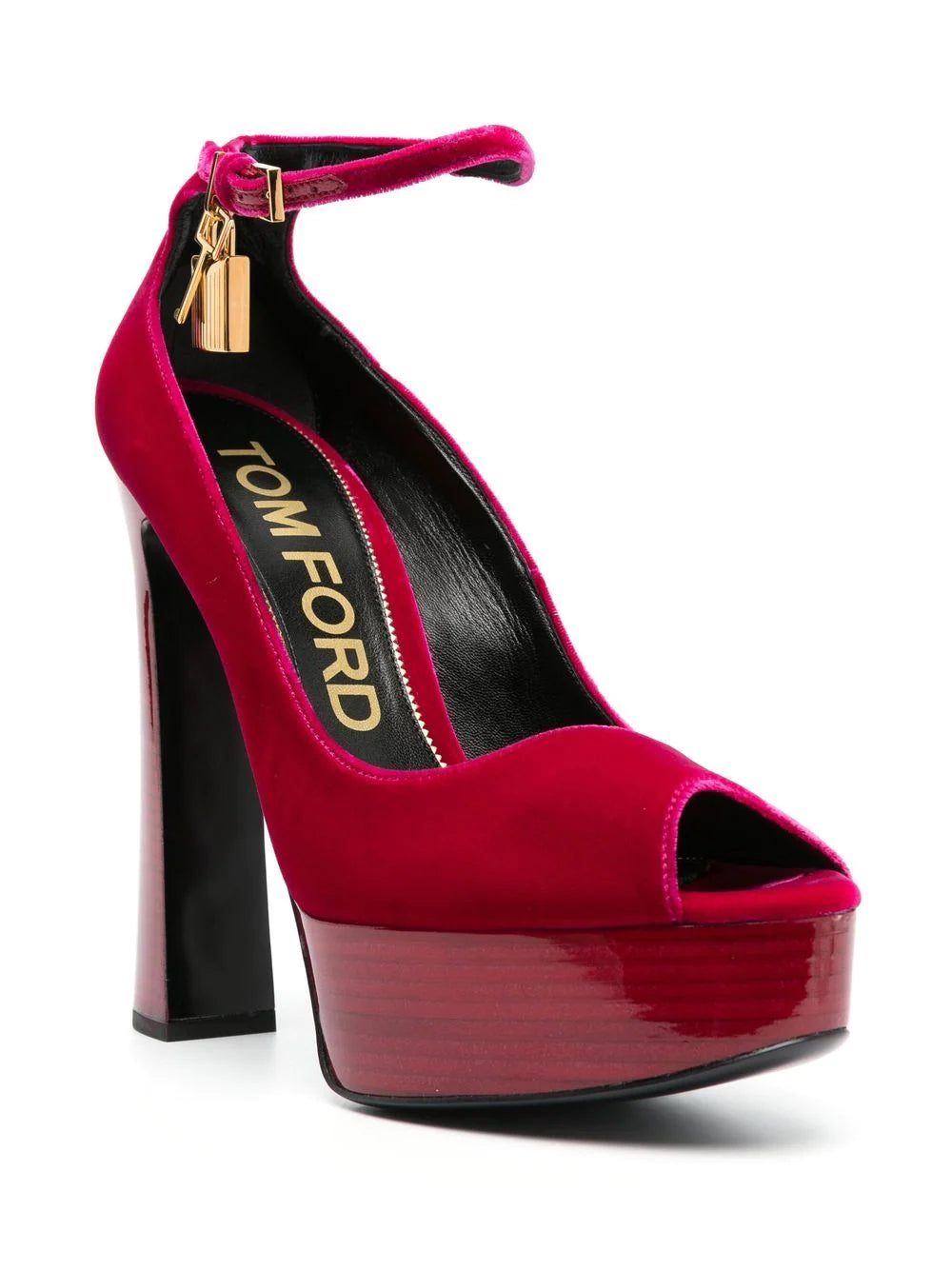 Tom Ford 145mm platform velvet sandals - Image 2