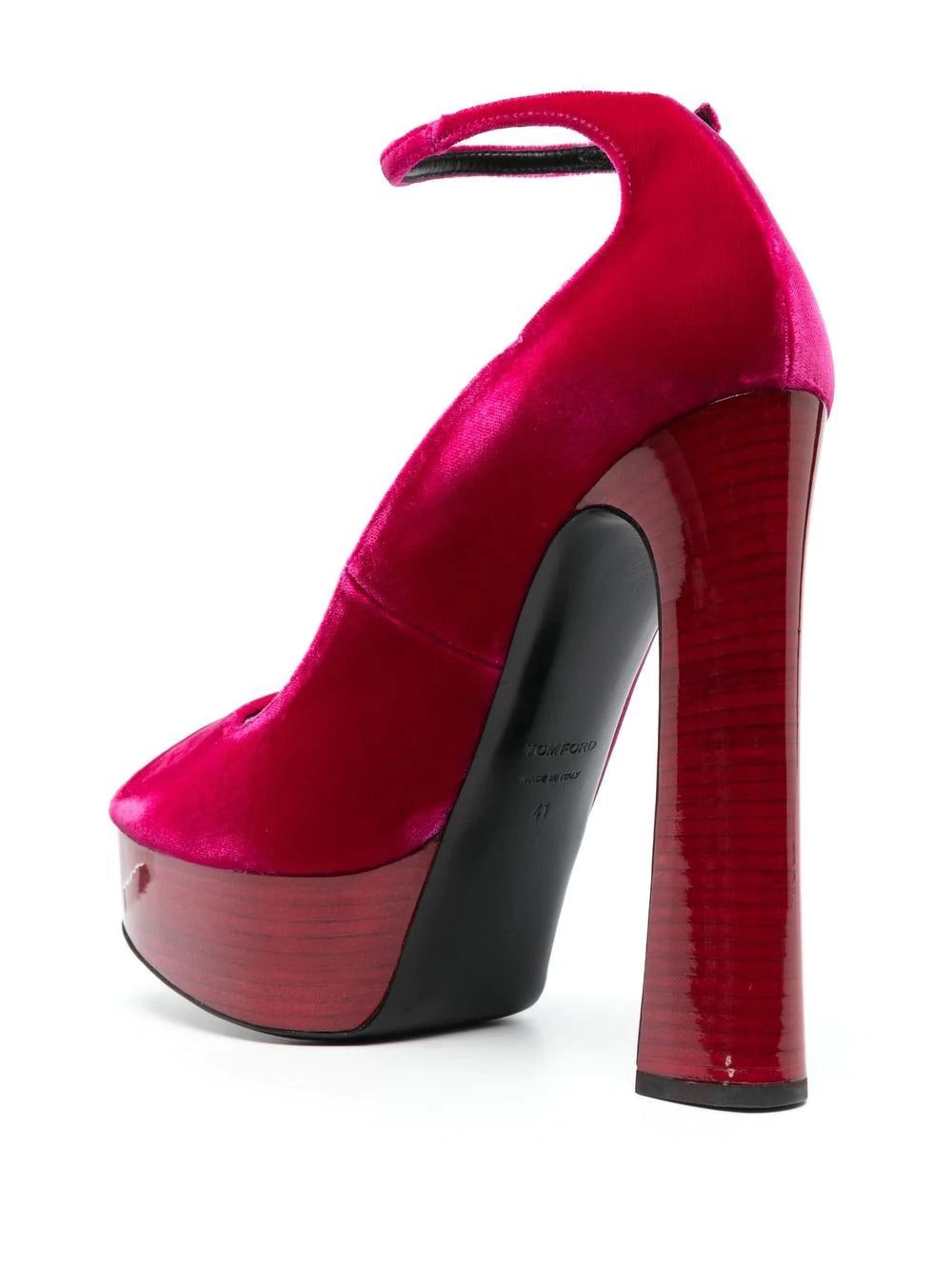 Tom Ford 145mm platform velvet sandals - Image 3