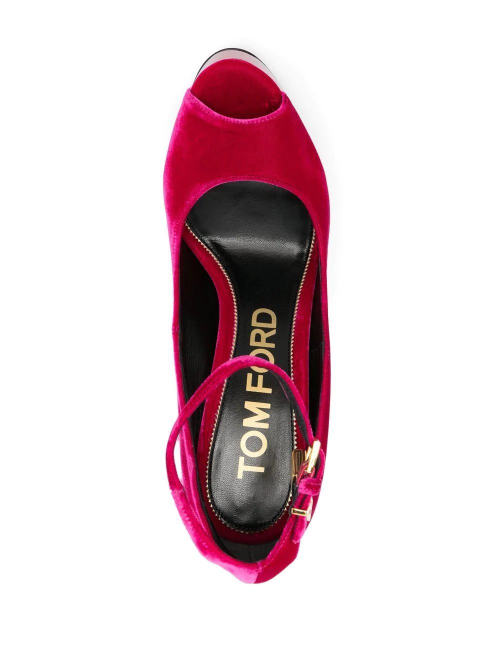 Tom Ford 145mm platform velvet sandals - Image 4