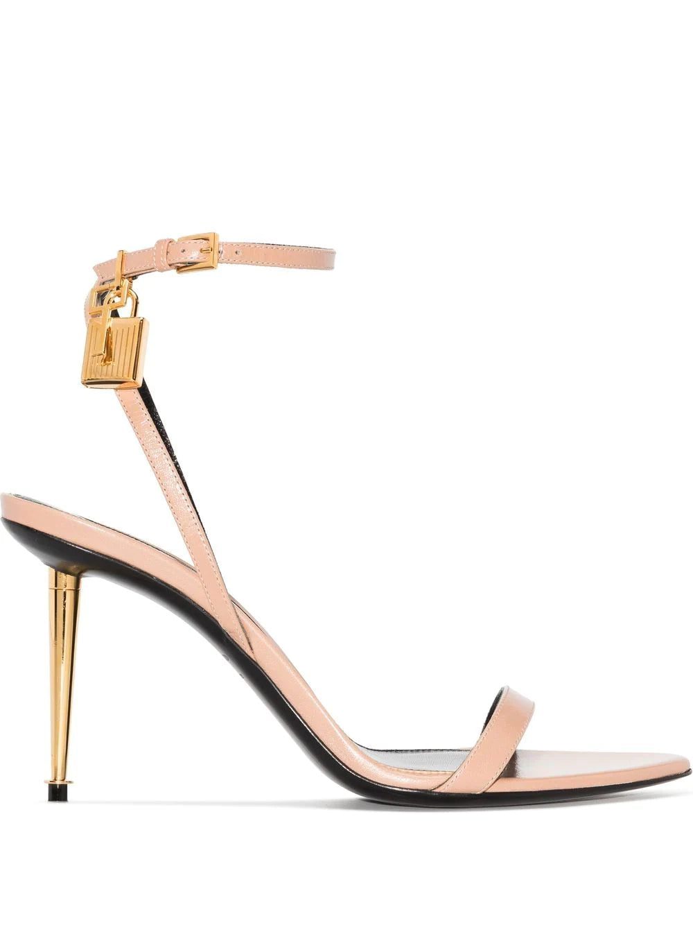 Tom Ford Naked 85mm leather sandals