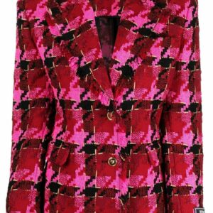 Versace  oversize-houndstooth single-breasted blazer