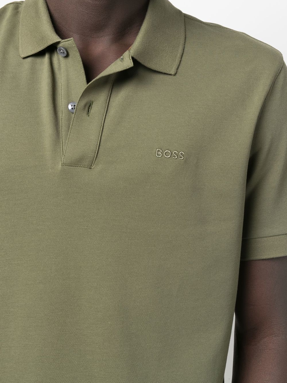 BOSS embroidered-logo polo shirt - Image 4