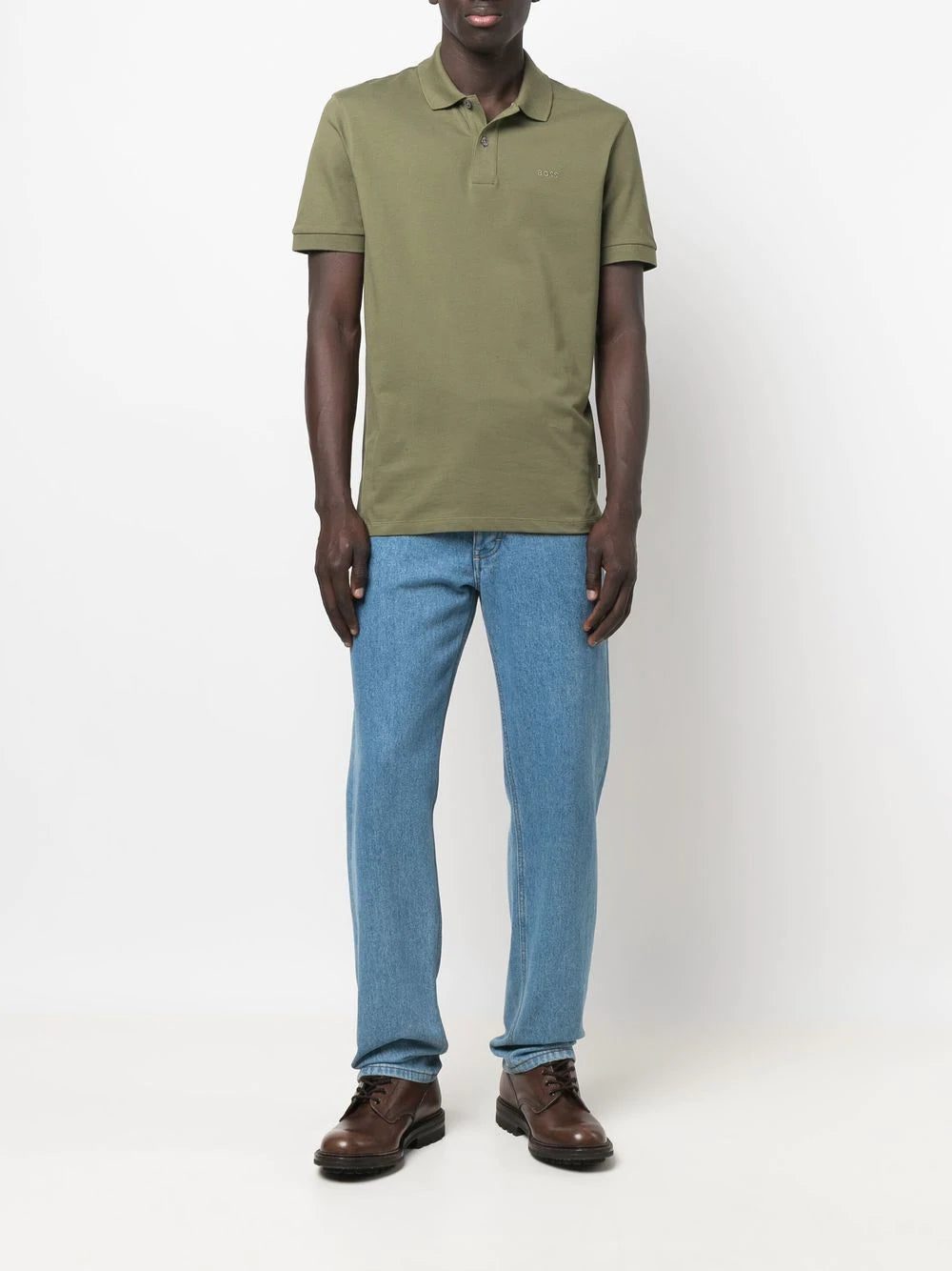 BOSS embroidered-logo polo shirt - Image 2