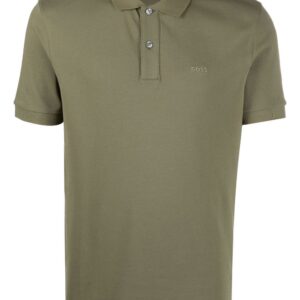 BOSS  embroidered-logo polo shirt