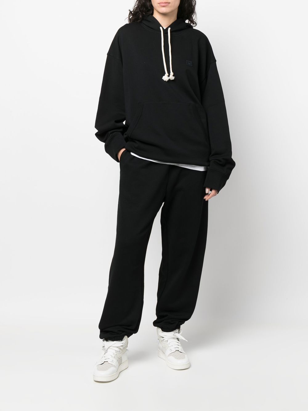 Acne Studios face-patch organic cotton hoodie - Image 3