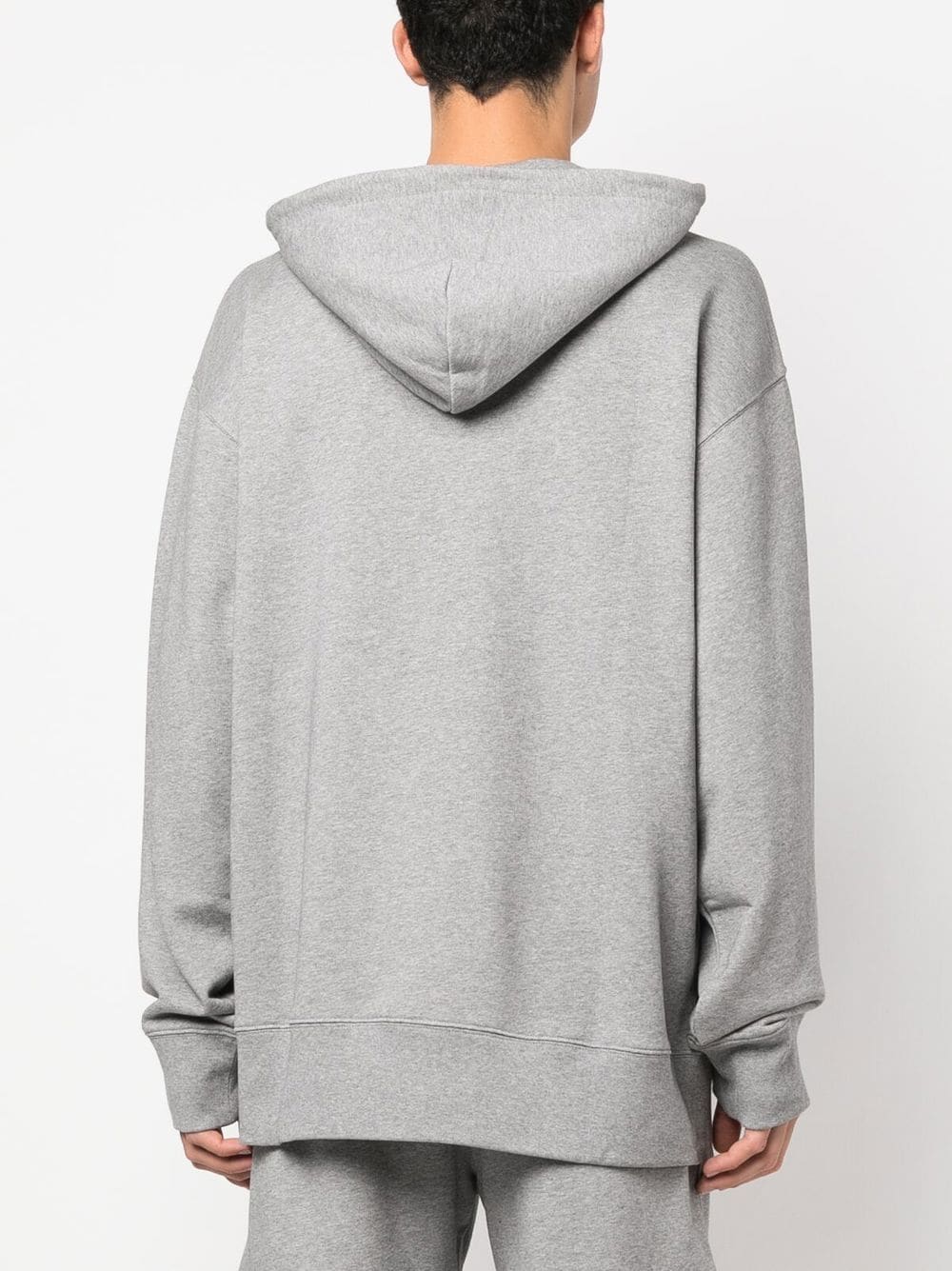 Acne Studios chest logo-patch melange hoodie - Image 4