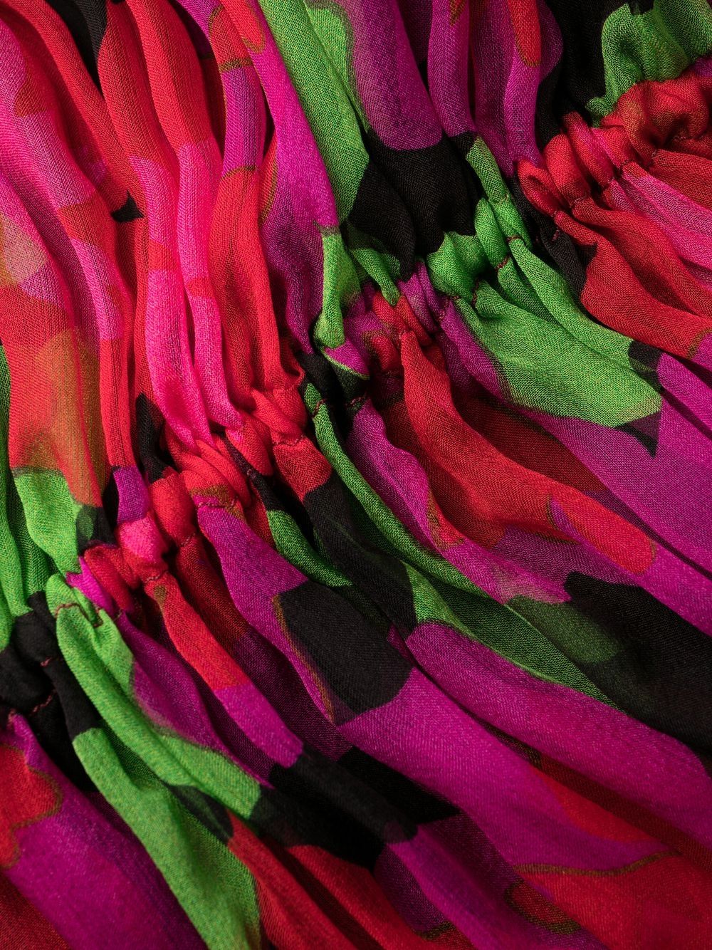 Saint Laurent floral-print long-sleeve mini dress - Image 6