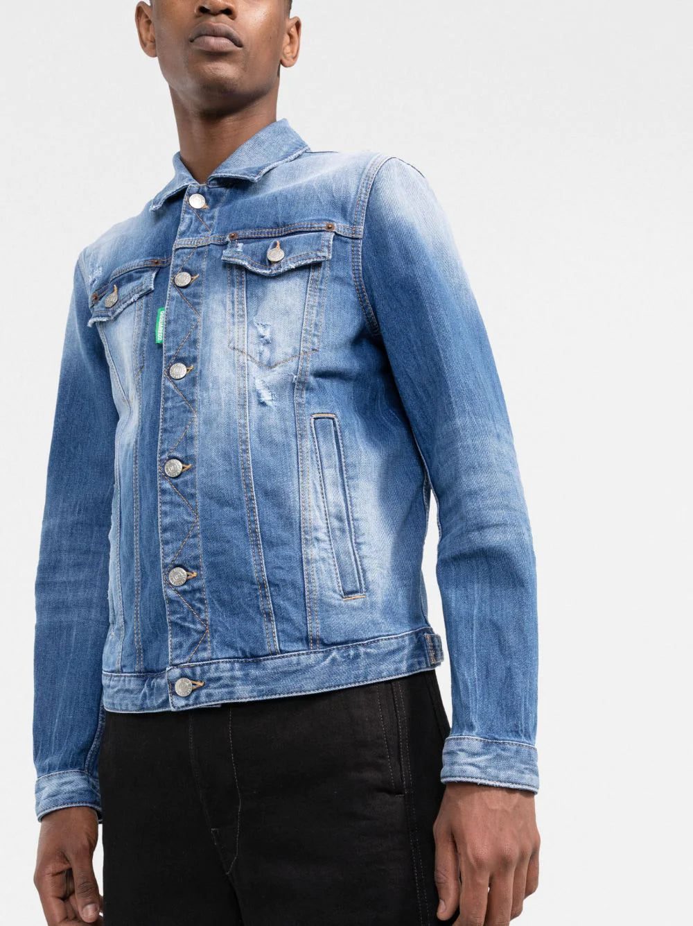 Dsquared2 faded-effect denim jacket - Image 3