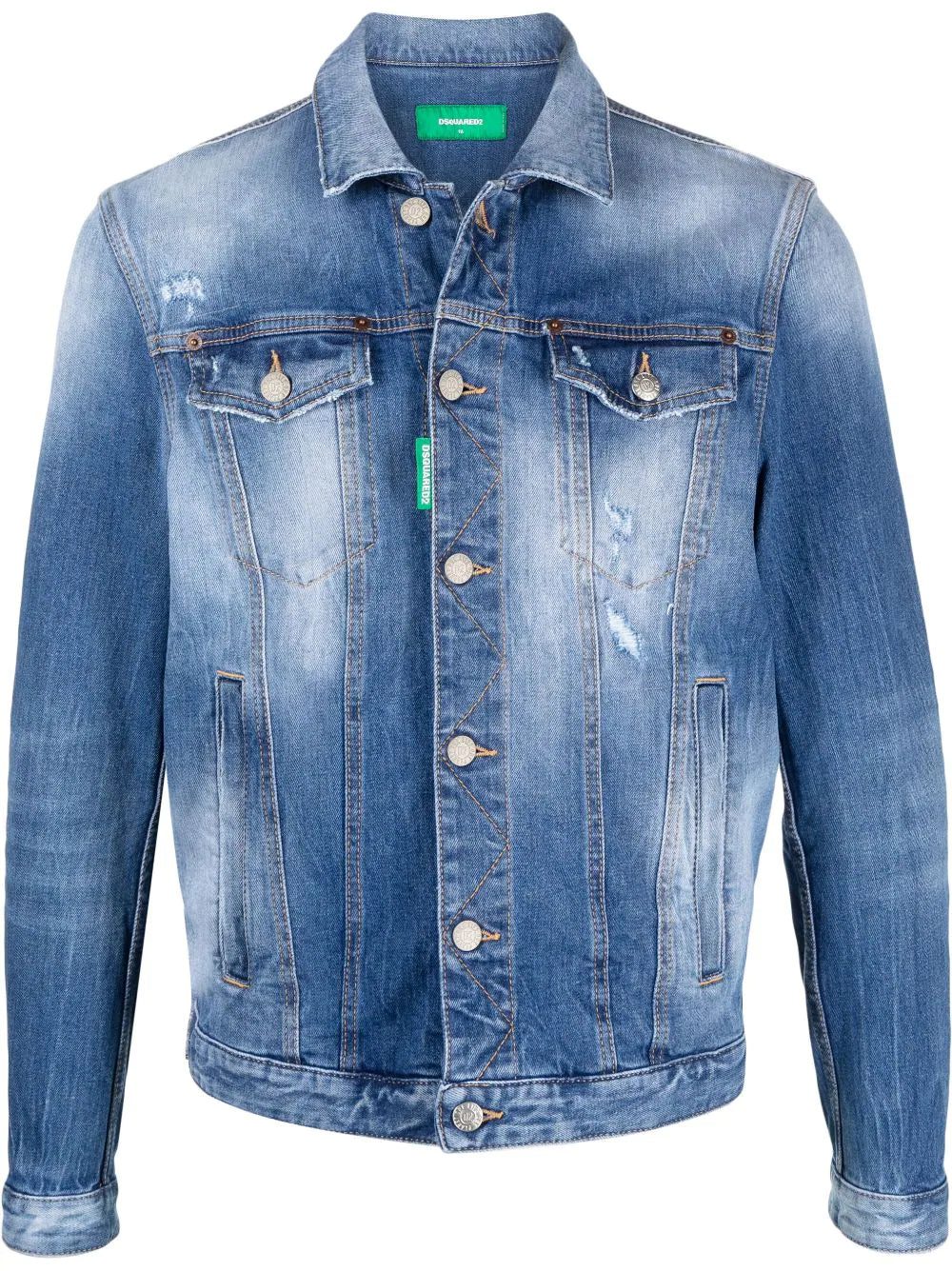 Dsquared2 faded-effect denim jacket