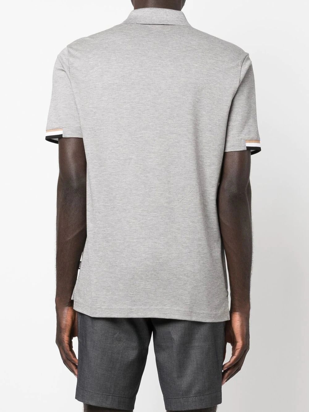 BOSS stripe-collar short sleeved polo shirt - Image 4