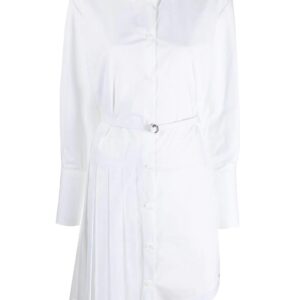 Off-White slogan-print shirt dress