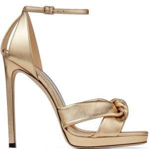 Jimmy Choo  Rosie 120mm metallic-effect sandals