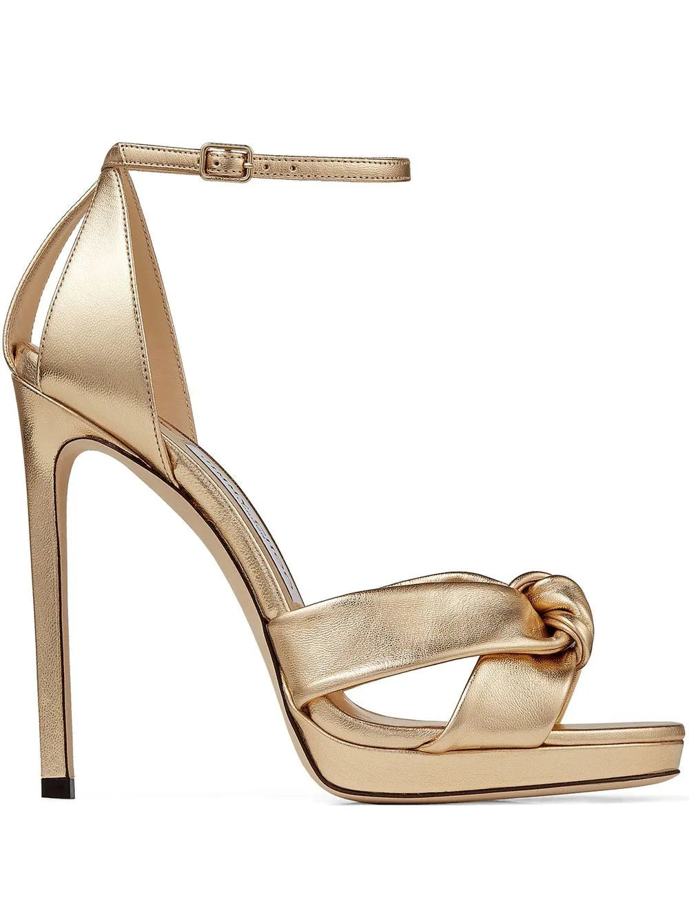 Jimmy Choo Rosie 120mm metallic-effect sandals