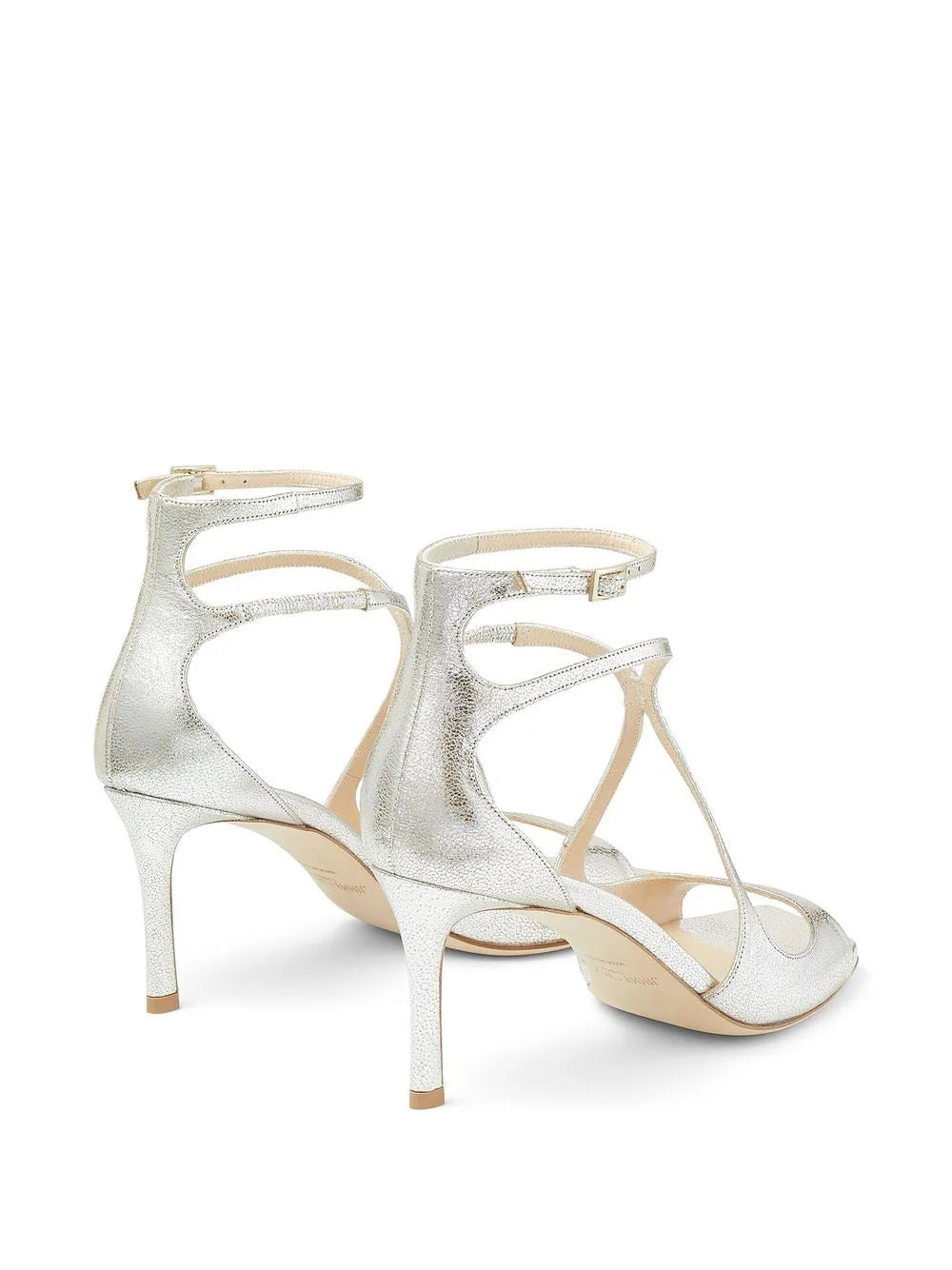 Jimmy Choo Azia 75mm metallic-effect sandals - Image 3