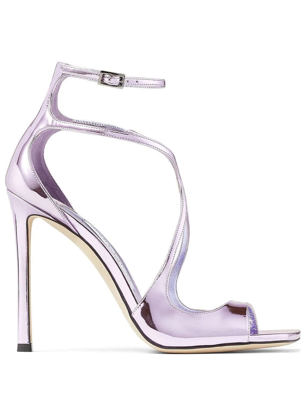 Jimmy choo Azia 110mm metallic-effect sandals