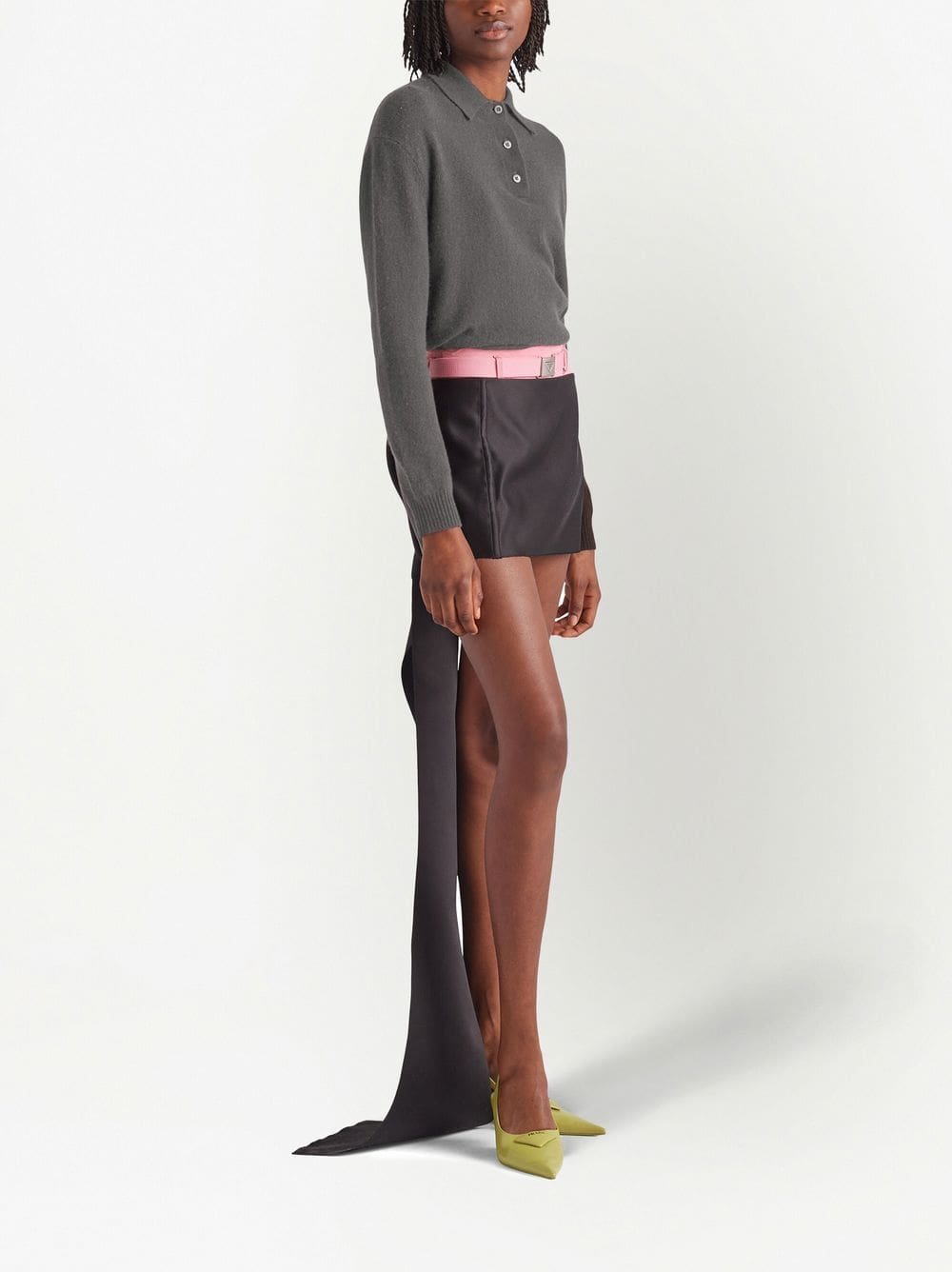 Prada knitted cashmere polo shirt - Image 2