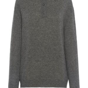 Prada knitted cashmere polo shirt