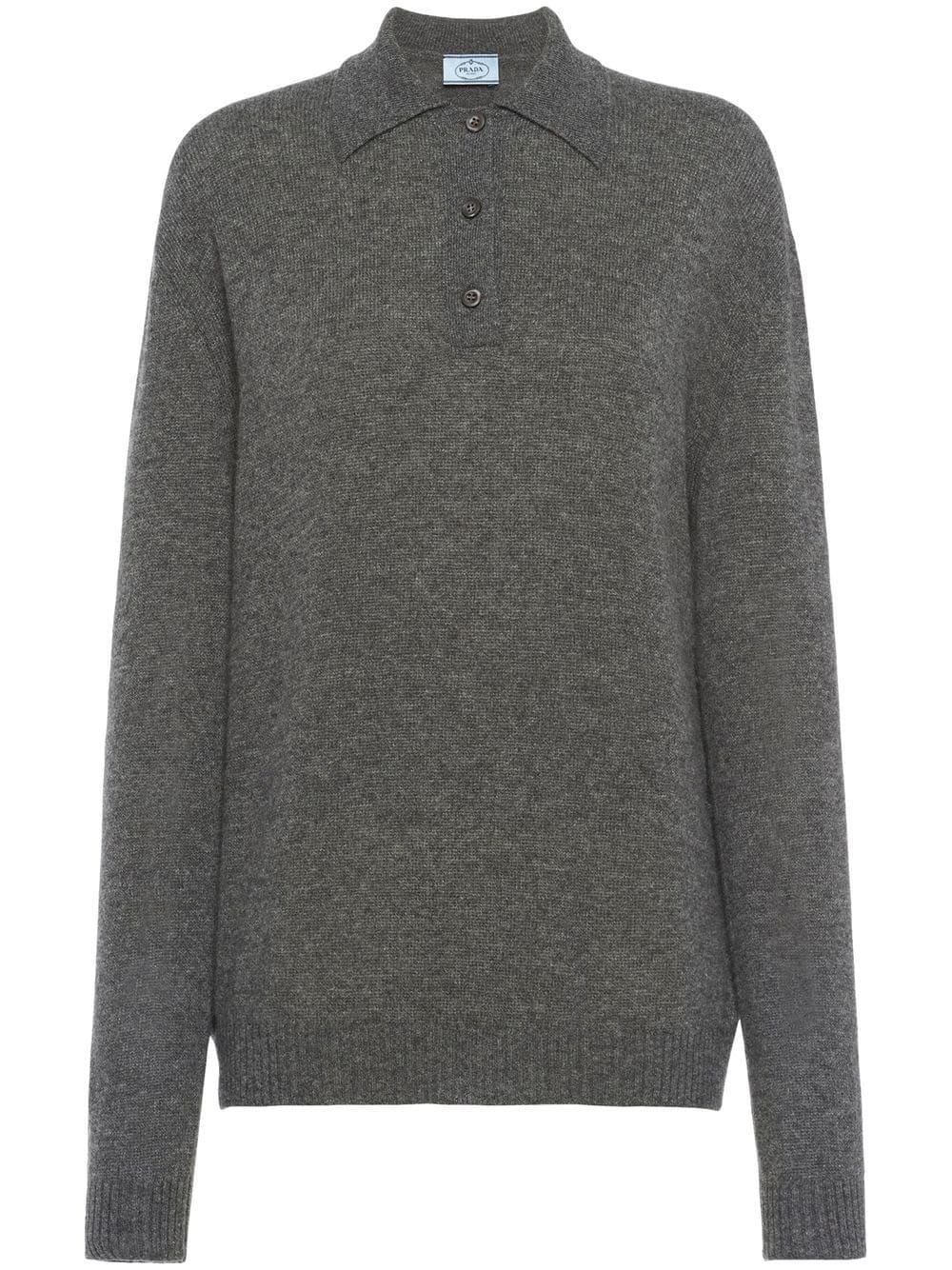 Prada knitted cashmere polo shirt