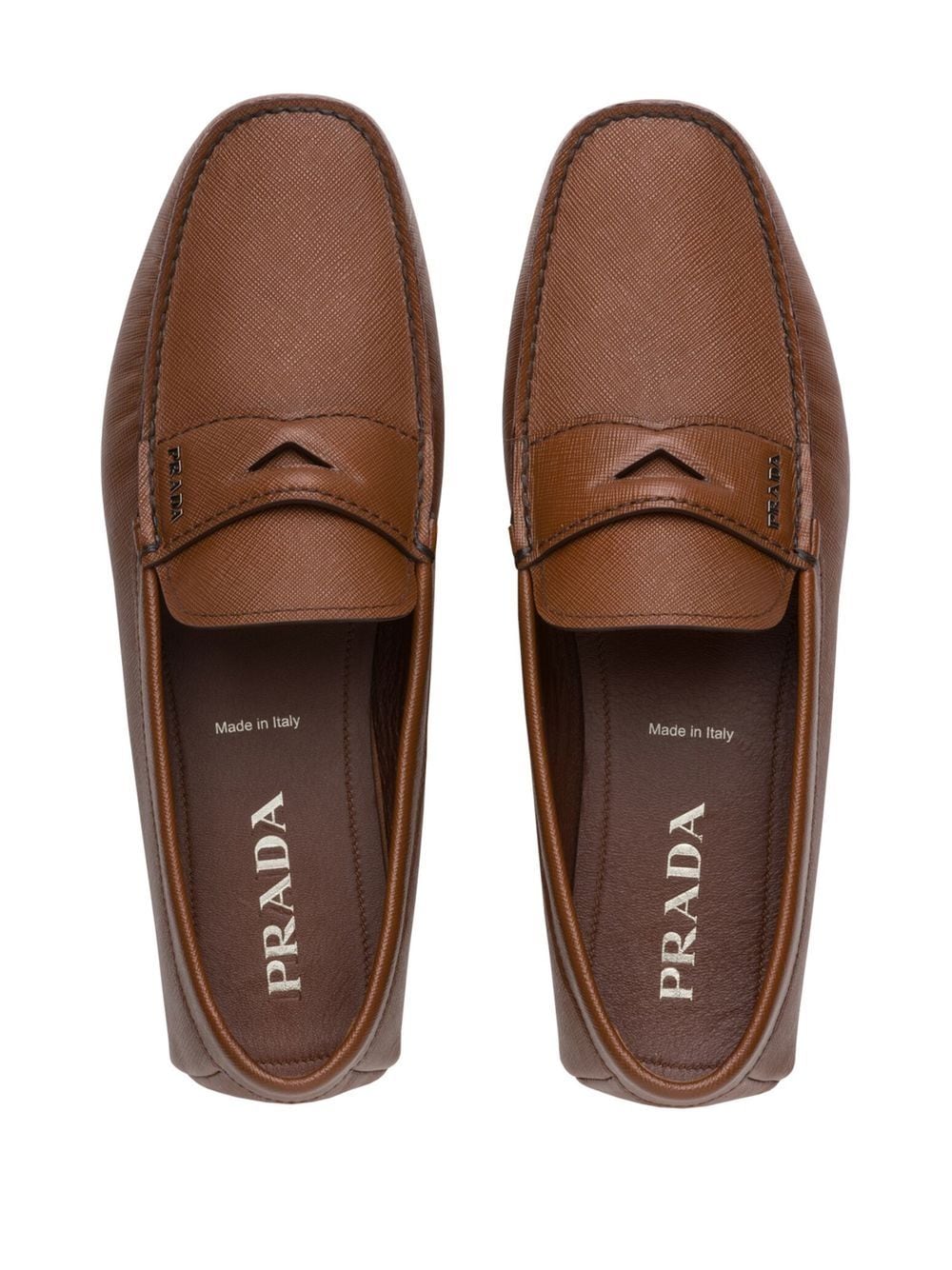Prada slip-on leather loafers - Image 4