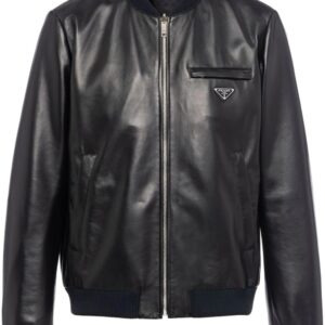 Prada  reversible logo bomber jacket