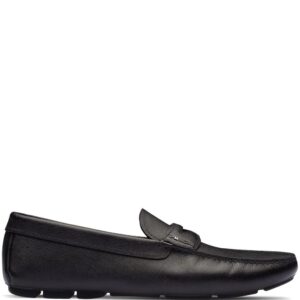 Prada  leather slip-on loafers