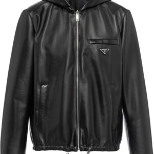 Prada  reversible hooded leather jacket