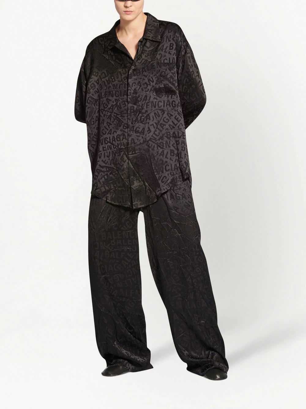 Balenciaga long-print silk shirt - Image 2