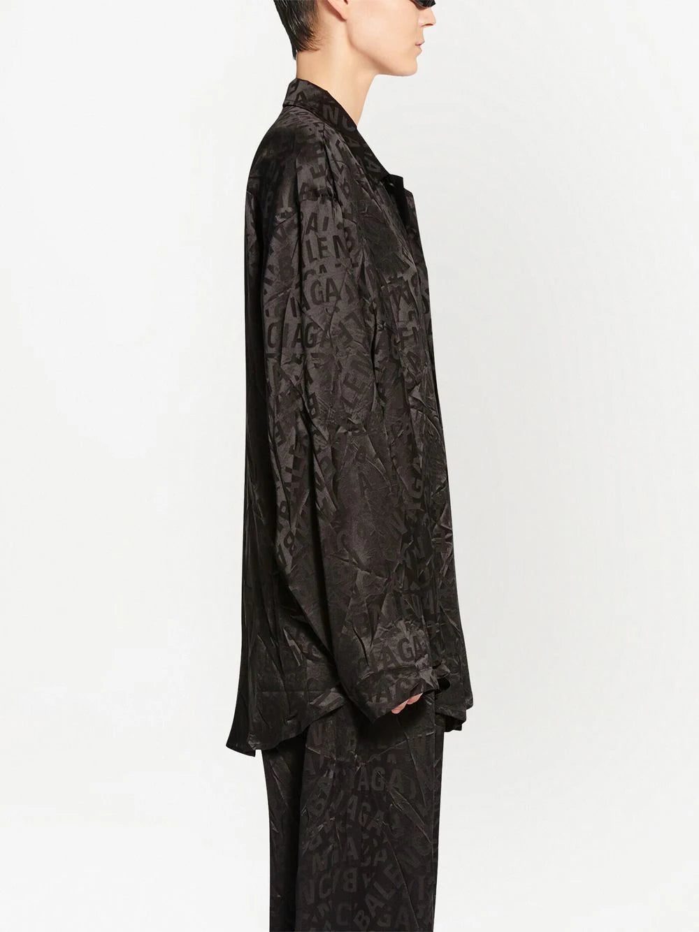 Balenciaga long-print silk shirt - Image 3