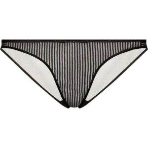 Kiki de Montparnasse striped lace briefs