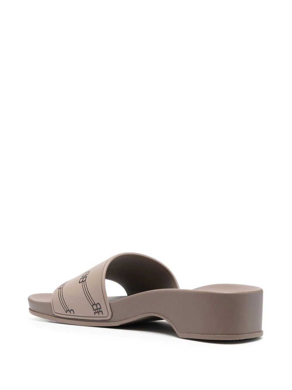 Balenciaga all-over logo-print clog slides - Image 3