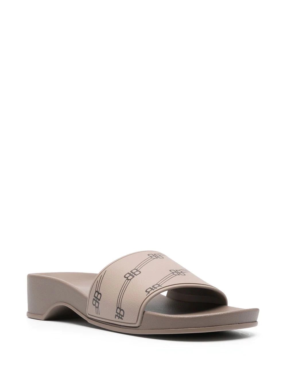 Balenciaga all-over logo-print clog slides - Image 2