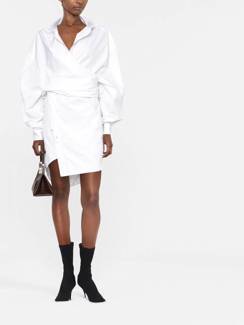 Balenciaga wrap shirt dress - Image 2