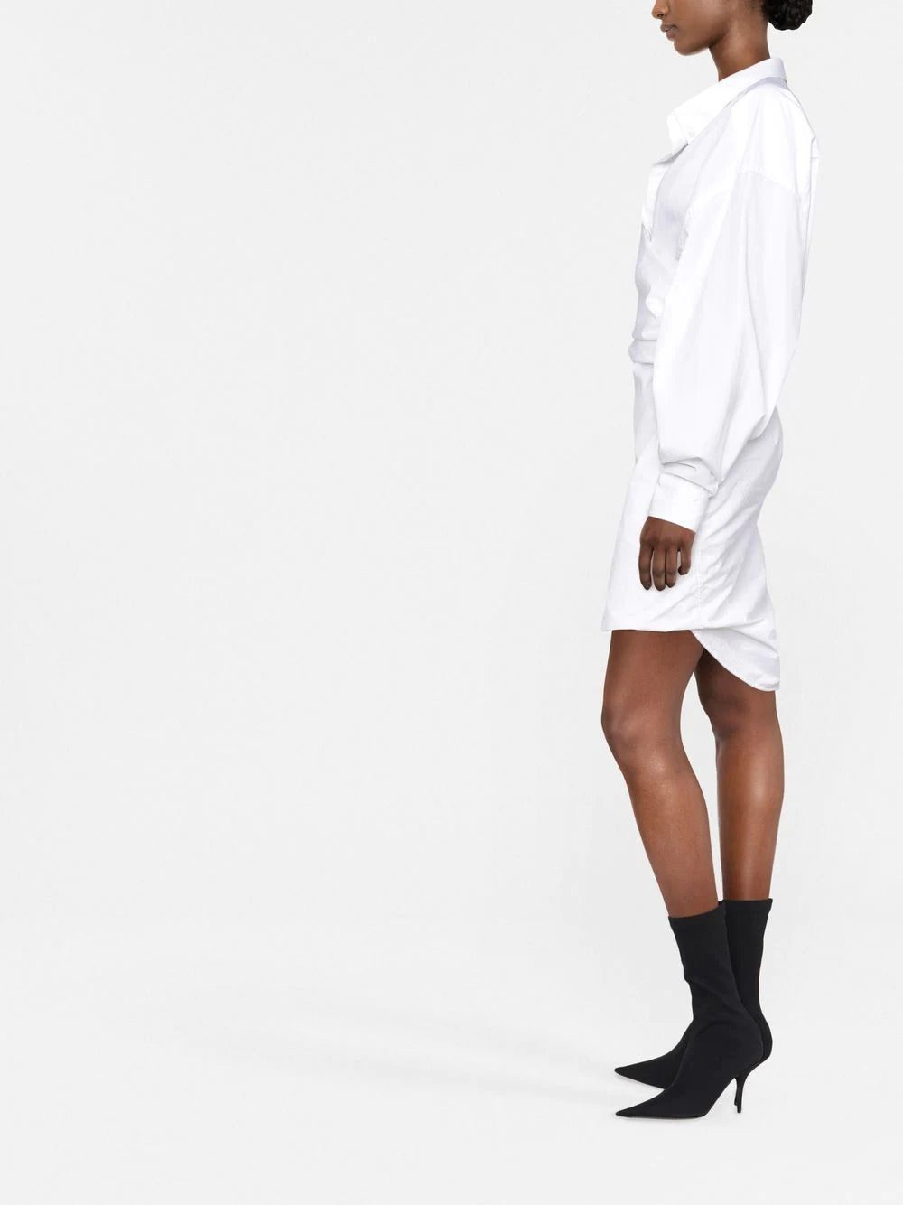 Balenciaga wrap shirt dress - Image 3