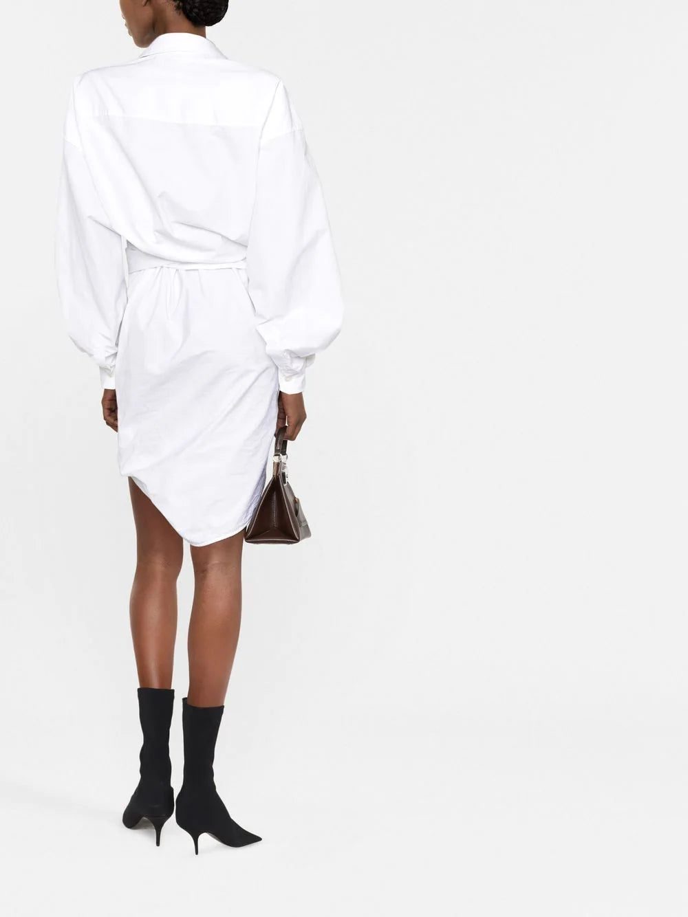 Balenciaga wrap shirt dress - Image 4