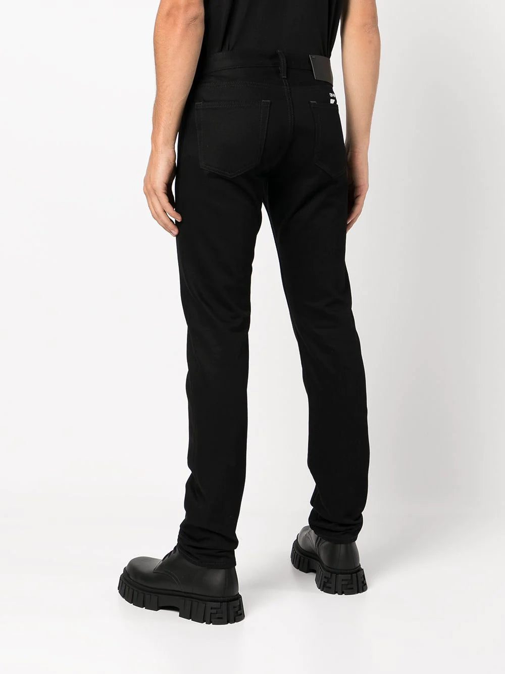 Off-White mid-rise slim jeans - Image 4