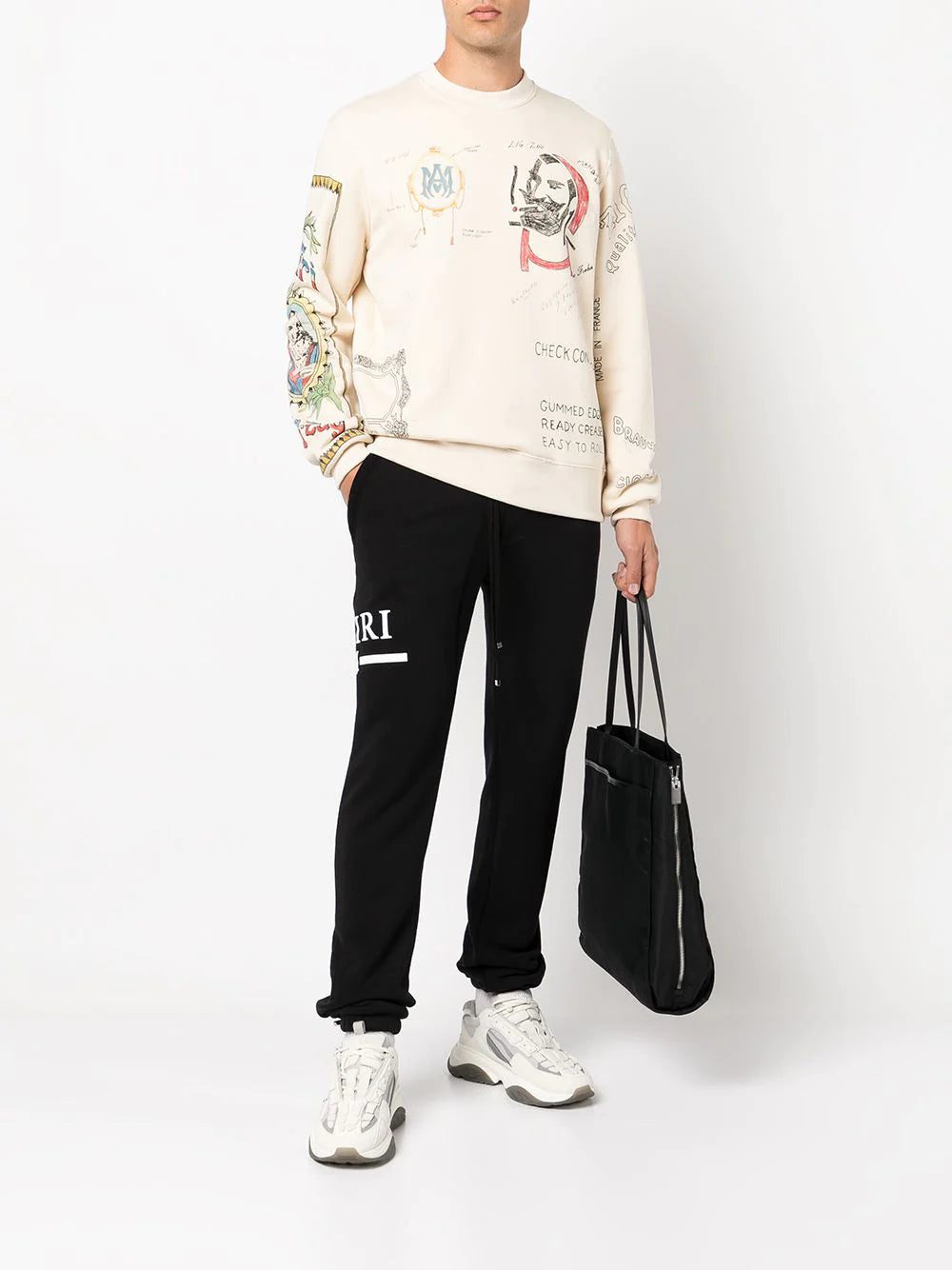 AMIRI logo print track pants - Image 2