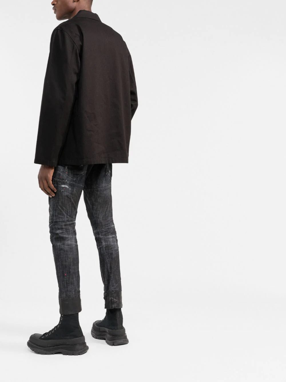 Dsquared2 distressed straight-leg jeans - Image 4