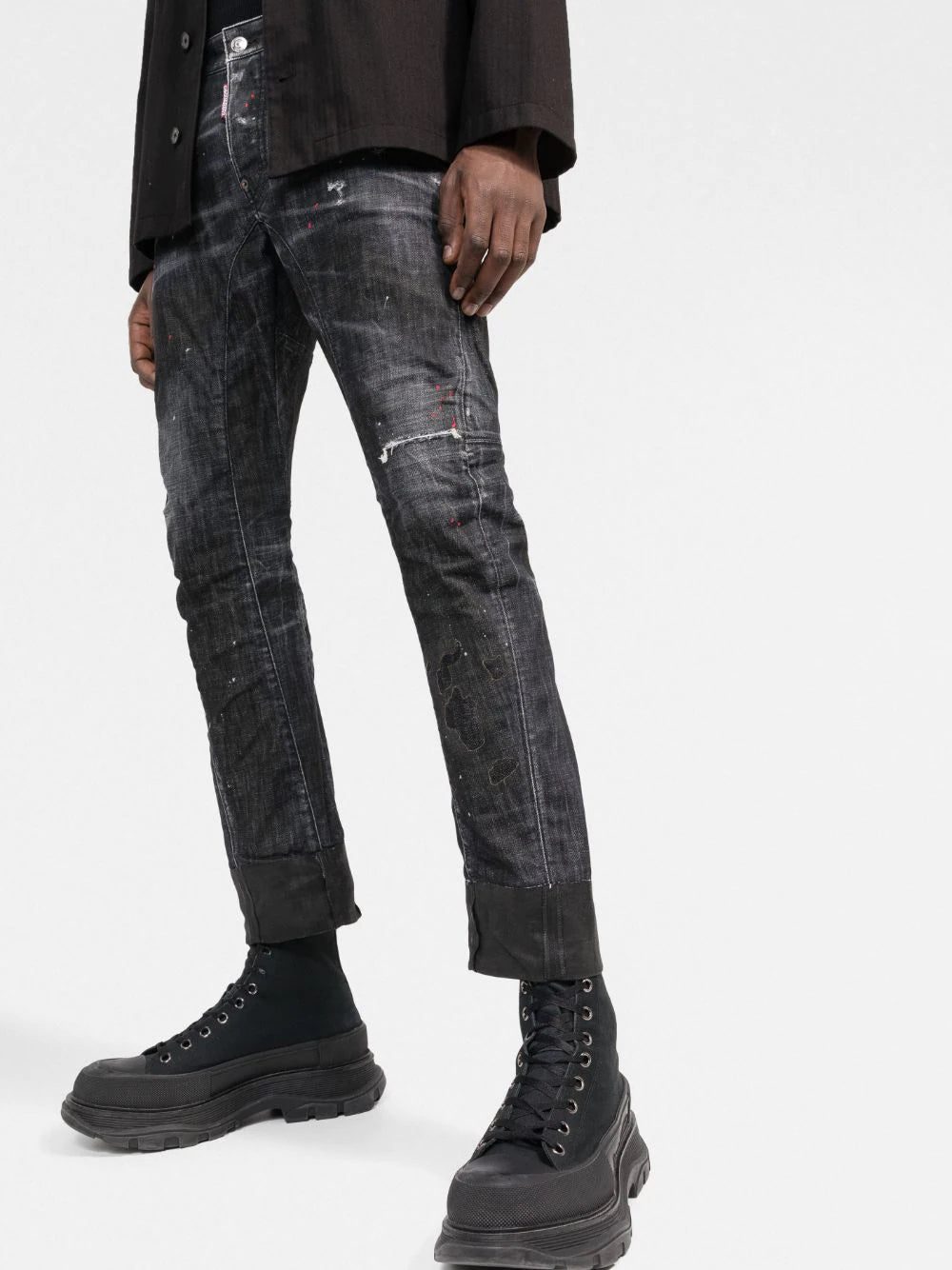 Dsquared2 distressed straight-leg jeans - Image 3